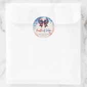 7月4日フェスティバルバウ愛国心パーティー ラウンドシール (バッグ)