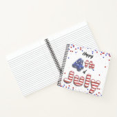 7月4日フォイル風船スターストライプズ – ノートブック (内部)