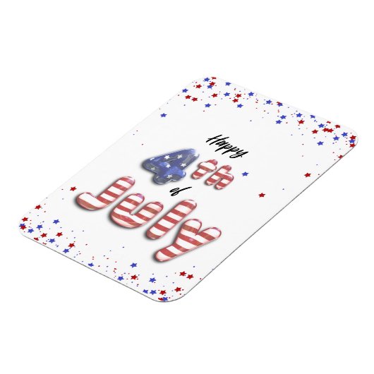 7月4日フォイル·バルーンスターズ·ストライプ-磁石 マグネット (左側)