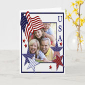 7月4日フラグ&花火フォトカードの追加5 カード (黄色い花)