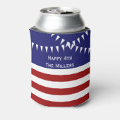 7月4日フラッグカスタマイズ可能クーラーボックス 缶クーラー (缶裏面)