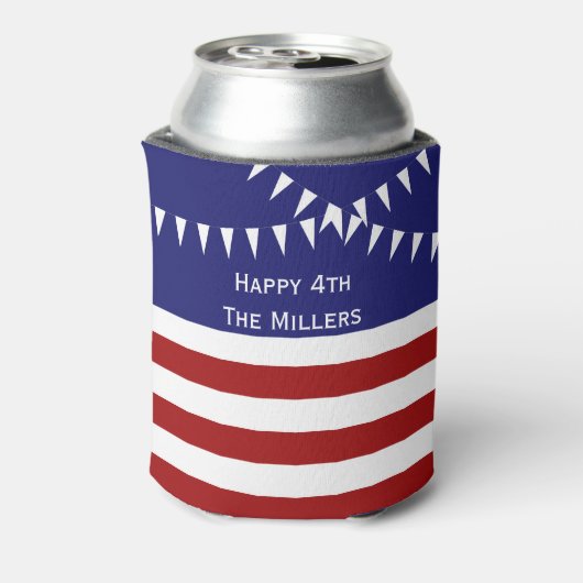7月4日フラッグカスタマイズ可能クーラーボックス 缶クーラー (缶裏面)