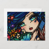 7月4日フラッグスターマーメイドファンタジーはがき ポストカード (正面/裏面)