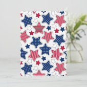 7月4日フラットグリーティングカード 招待状 (スタンド正面)