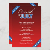 7月4日フラット招待状 招待状 (正面/裏面)