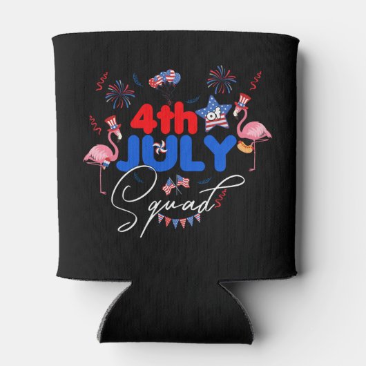 7月4日フラミンゴ分隊フラミンゴ愛好家グループ 缶クーラー (裏面)