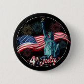 7月4日フリーダムボタン 缶バッジ (正面)