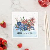 7月4日フローラ「アメリカ自由地」 スタンダードカクテルナプキン (インサイチュ)