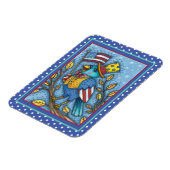 7月4日ブルーバードツイート、アメリカ国旗 マグネット (左側)