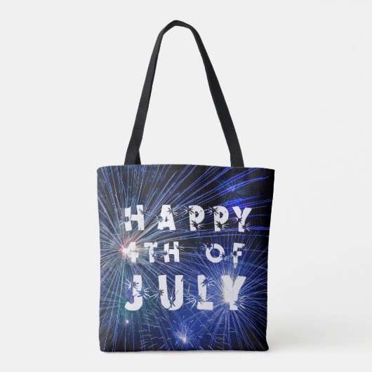 7月4日ブルーフエで花火を楽しむ4日 トートバッグ (裏面)