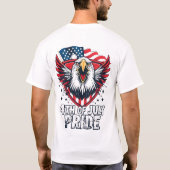 7月4日プライド | 独立記念日Tシャツ Tシャツ (裏面)