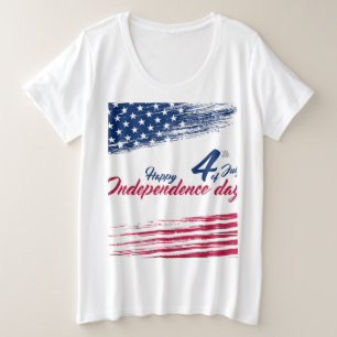 7月4日プラスサイズ プラスサイズTシャツ