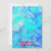 7月4日プールバースデーパーティカスタムー 招待状 (裏面)