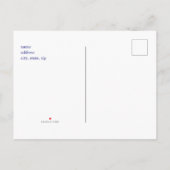 7月4日プールパーティーフラグ招待状はがき インビテーションポストカード (裏面)