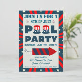 7月4日プールパーティー 招待状 (スタンド正面)