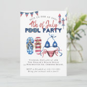 7月4日プールパーティー 招待状 (スタンド正面)