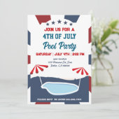 7月4日プールパーティー 招待状 (スタンド正面)