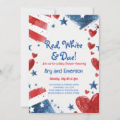 7月4日ベビーシャワー招待状7月4日 招待状 (正面)