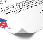 7月4日ベビー食べ物ベビーシャワーゲームを推測 ポスター (角)