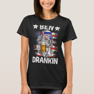 7月4日ベンドランキン飲みビアベンジャミンフラ Tシャツ