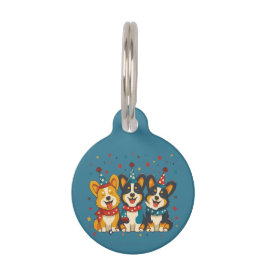 7月4日ペンブロークウェルシュコーギードッグ ペット　ネームタグ