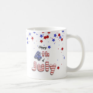 7月4日ホイルバルーン星ストライプ星 – Mag コーヒーマグカップ