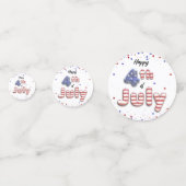 7月4日ホイルバルーン星型ストライプ星 コンフェッティ (裏面)