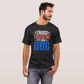 7月4日ホッケー選手アメリカ国旗の愛国心 Tシャツ (正面フル)