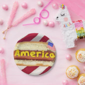 7月4日ホットドッグパーティー ペーパープレート (パーティー)