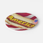 7月4日ホットドッグパーティー ペーパープレート (アングル)