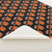 7月4日ホットドッグ愛国おもしろい米国国旗 シェルパブランケット (3/4)