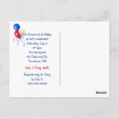 7月4日ホットドッグ・オン・ジンガム・ポストカード ポストカード (裏面)