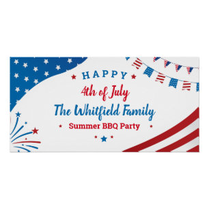 7月4日ホリデーファミリーサマーBBQパーティー ポスター