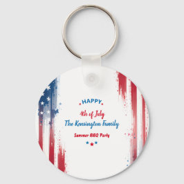 7月4日ホリデーファミリーBBQパーティー キーホルダー