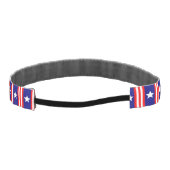 7月4日ホワイトスターズと赤と白ストライプ アスレチックヘッドバンド (裏面)