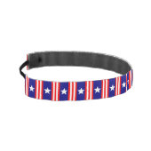 7月4日ホワイトスターズと赤と白ストライプ アスレチックヘッドバンド (左)