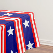 7月4日ホワイトスターズと赤と白ストライプ テーブルクロス (インサイチュ)