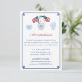 7月4日ホワイトブルー結婚ホテル エンクロージャーカード (スタンド正面)