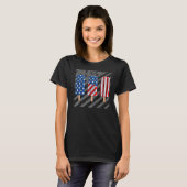 7月4日ポプシクル赤白青州旗 Tシャツ (正面フル)