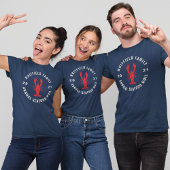 7月4日マッチングファミリーシーフードボイルカスタム Tシャツ