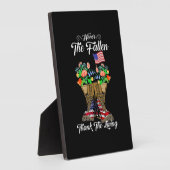 7月4日メモリアルデー退役軍人の名誉 フォトプラーク (側面)