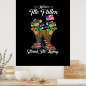 7月4日メモリアルデー退役軍人の名誉 ポスター (キッチン)