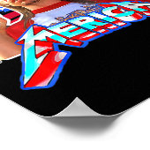 7月4日メリカおもしろいヴィンテージ名Joe Lov ポスター (角)