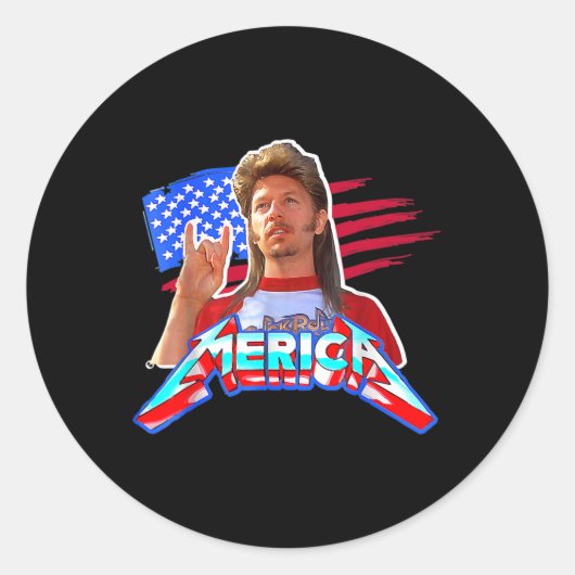 7月4日メリカおもしろいヴィンテージ名Joe Lov ラウンドシール (正面)