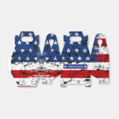 7月4日モノグラム名愛国的アメリカ国旗 フェイバーボックス (折り畳みなし)