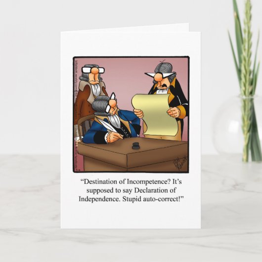 7月4日ユーモアグリーティングカード「斑点」 カード (正面)