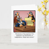 7月4日ユーモアグリーティングカード「斑点」 カード (黄色い花)