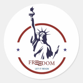 7月4日ラウンドステッカー ラウンドシール