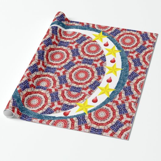 7月4日ラッピング紙 ラッピングペーパー (アンロールド)