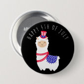 7月4日ラマボタン 缶バッジ (正面&裏面)